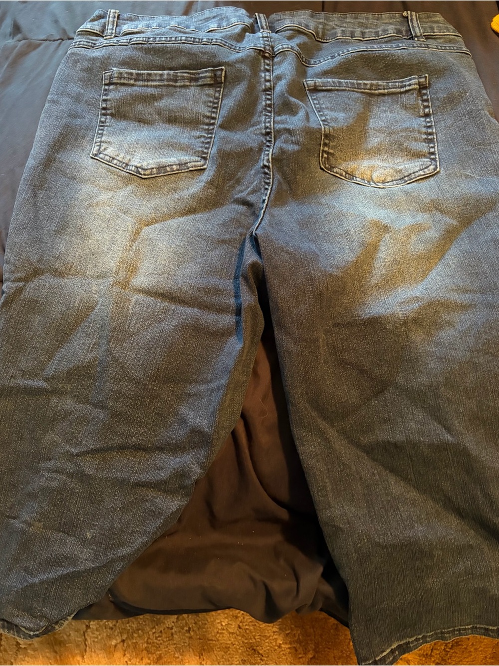 d. jeans Wash-Effect Blue Boyfriend Jean shorts